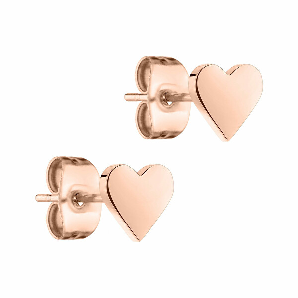 Romantici orecchini placcati in oro rosa TJ-0036-E-06
