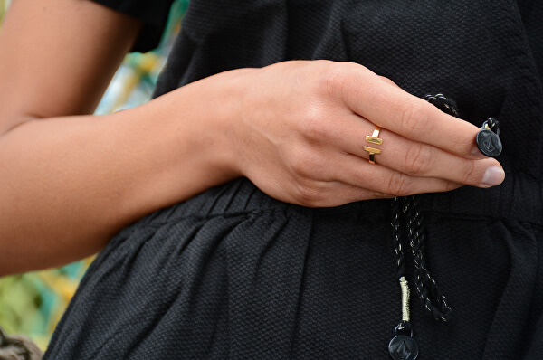 Otvorený oceľový prsteň pre ženy
