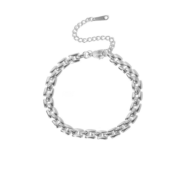 Set elegante di gioielli in acciaio da donna (collana, bracciale)