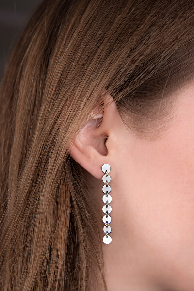 Luxuriöse Münzen-Ohrringe aus Edelstahl