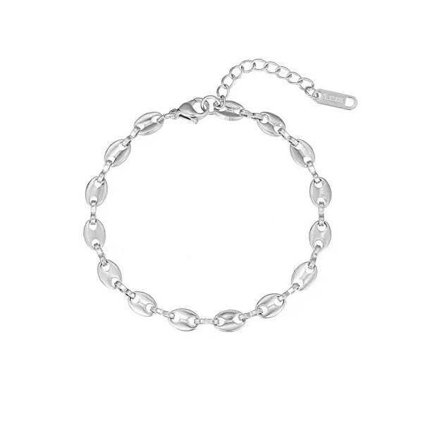 Set intramontabile di gioielli in acciaio da donna (collana, bracciale)