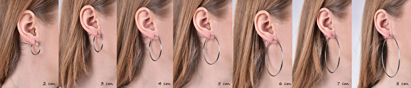 Stahl-Ohrringe Kreise 2-8 cm