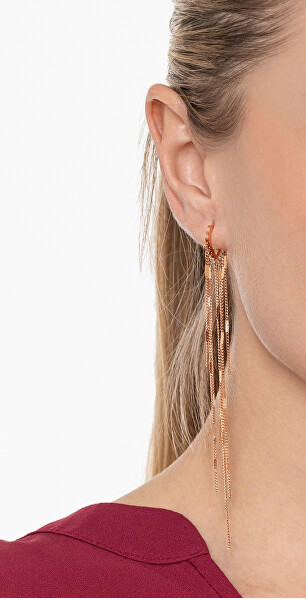 Romantische bronzene lange Ohrringe VAAXF547R