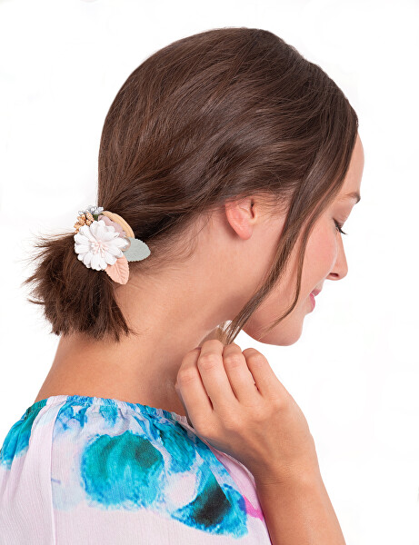 Slušivá gumička do vlasů ve tvaru květin