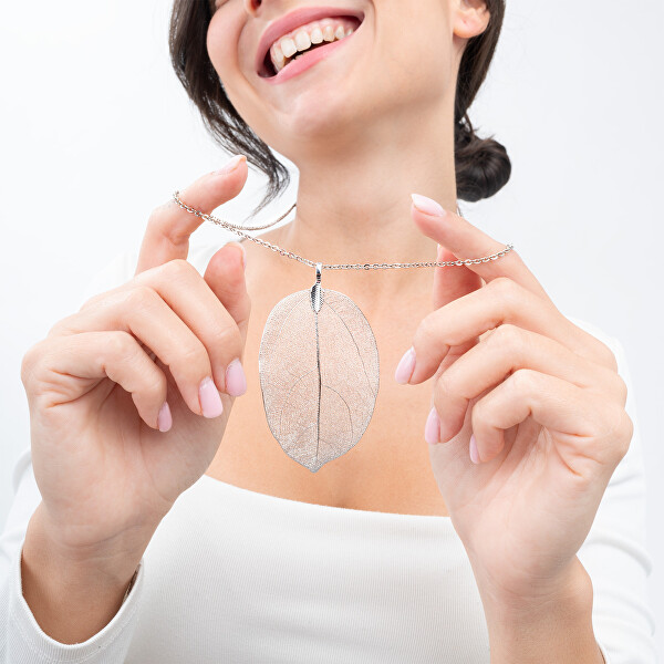 Stříbrný náhrdelník s vavřínovým listem Laurel