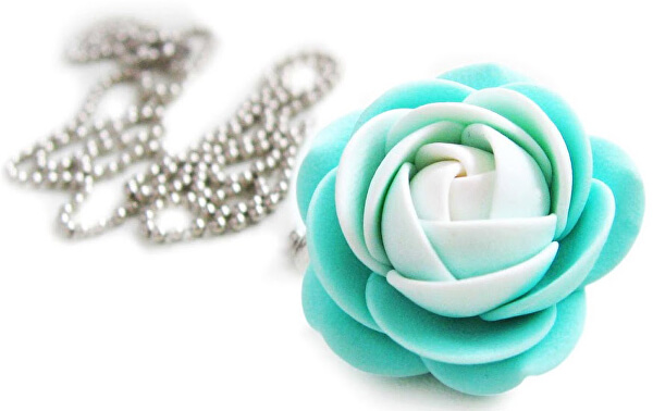 Weiß-Menthol Halskette Blume