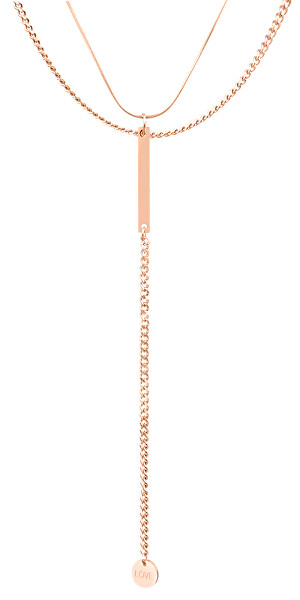 Elegantní bronzový náhrdelník VGX1760G