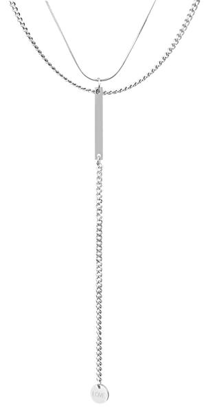 Elegantní dvojitý ocelový náhrdelník VGX1760S