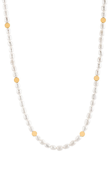 Elegantní náhrdelník s pravými perlami VAAXP1319G