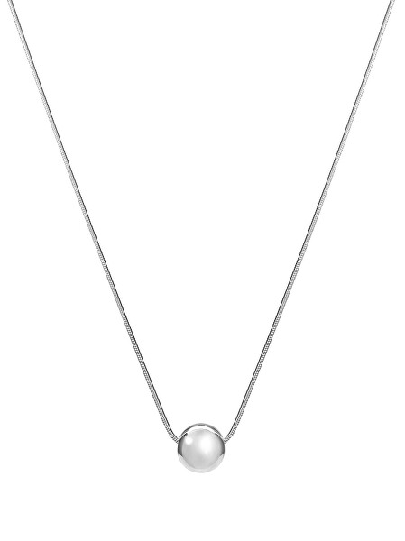 Elegantný oceľový náhrdelník s guličkou