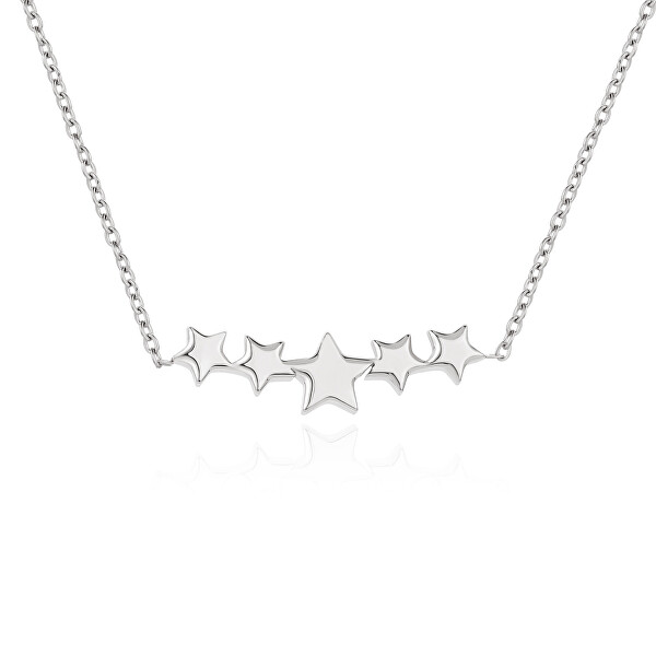 Krásný ocelový náhrdelník Hvězdičky VEDN0329S
