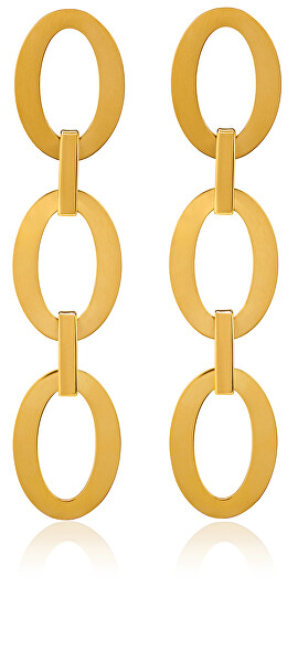 Lussuosi orecchini placcati in oro realizzati in acciaio VAAXF374G