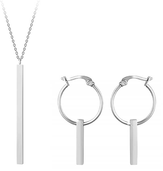 Minimalistická zvýhodnená sada šperkov Troli (náhrdelník, náušnice)