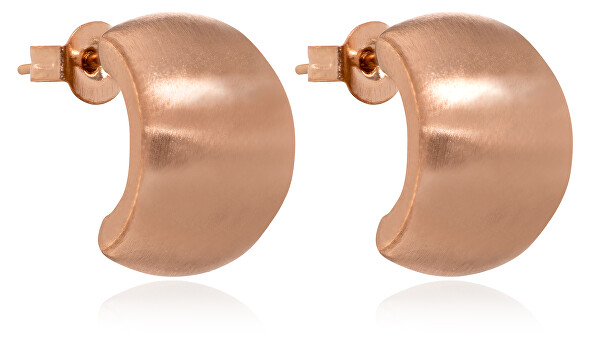 Minimalista bronz karika fülbevaló VAAXF184R