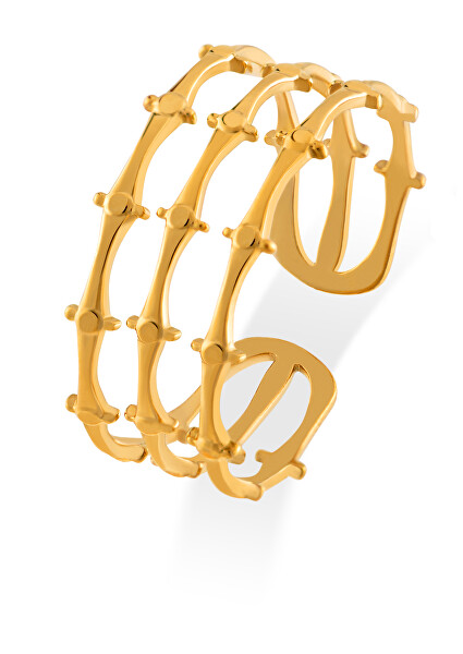 Moderner vergoldeter verstellbarer Ring