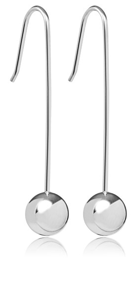 Divatos acél fülbevaló gyöngyökkel  VAAXF151S