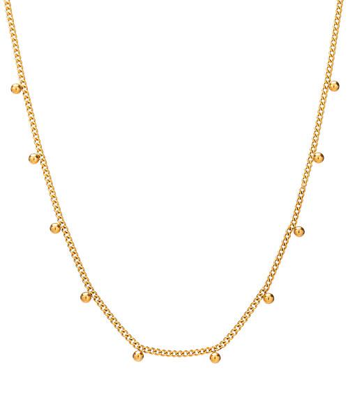 Modische vergoldete Halskette mit Perlen