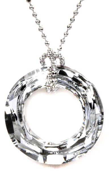 Elegantní náhrdelník Cosmic Ring Crystal