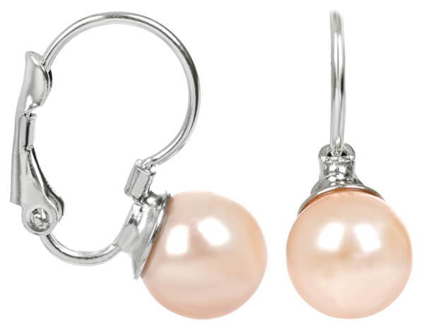 Půvabné náušnice s perličkou Pearl Peach