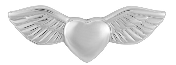 Nežná brošňa srdca s krídlami KS-229