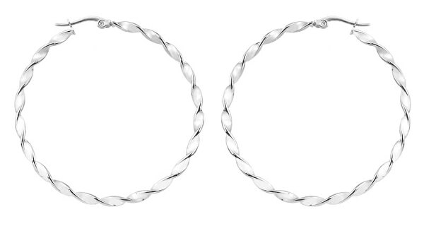 Ocelové kruhové náušnice 2 - 5 cm