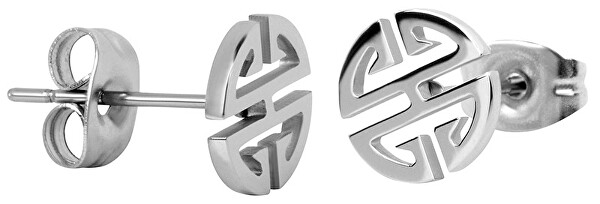 Stahl Ohrringe aus Stahl in Form von Ornament