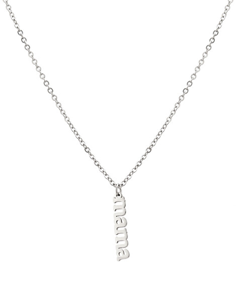 Ocelový náhrdelník s přívěskem Mama VEDN0451S