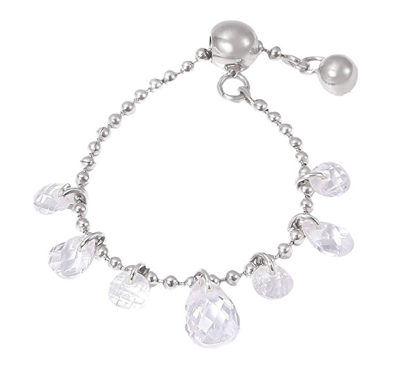 Třpytivý řetízkový prsten z oceli