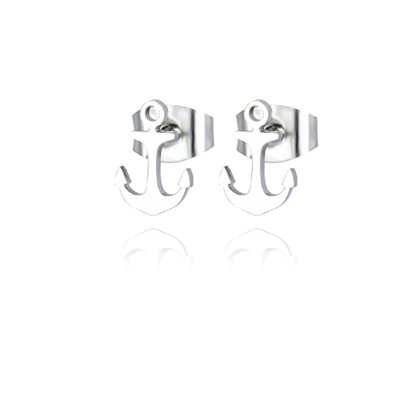 Originali orecchini in acciaio Ancore navali VSE002SPET