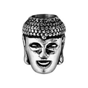 Perlina in acciaio originale Buddha KMM0161