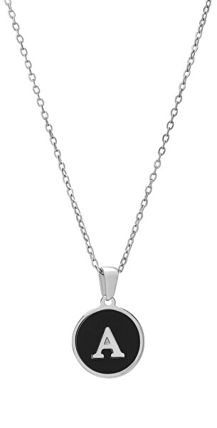 ZĽAVA- Originálny oceľový náhrdelník s písmenom A