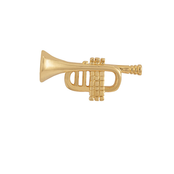 Originale vergoldete Brosche Trompete KS-205