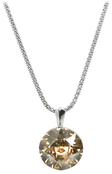 Stříbrný náhrdelník Dentelle Crystal Golden Shadow