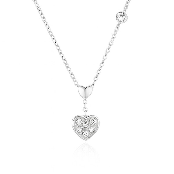 Romantický ocelový náhrdelník s krystaly VSN028S