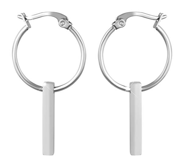 Stilvolle minimalistische runde Ohrringe