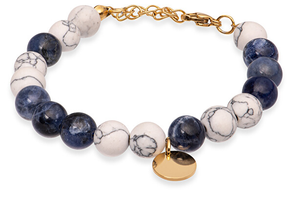 Elegante braccialetto di perline con nappina VEDB0546G-SO-PET