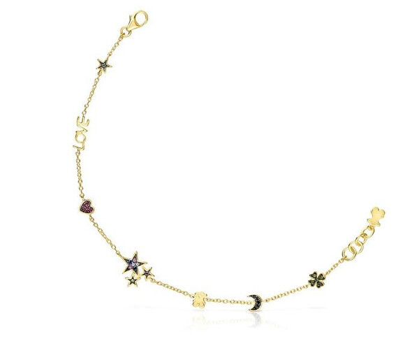 Dámský pozlacený náramek se symboly Teddy Bear 1003417000