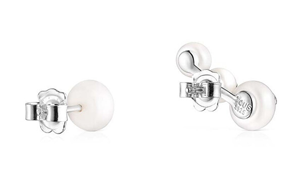 Elegantné asymetrické náušnice s perlami Icon Pearl 1003333100