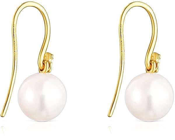 Elegantní pozlacené náušnice s perlami Gloss 111233550