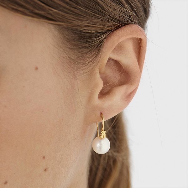 Eleganti orecchini placcati oro con perle Gloss 111233550