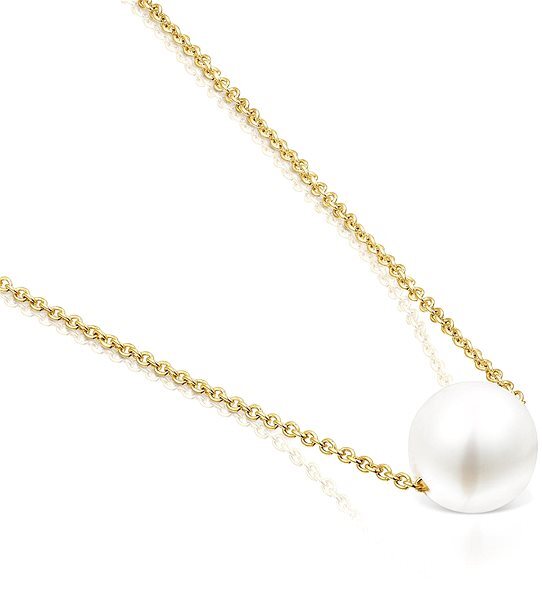 Elegante collana placcata oro con perla Gloss 111232560