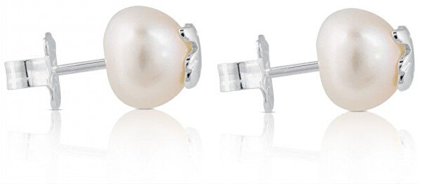 Orecchini di perle vere con orsetto 411143500