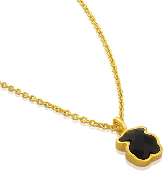 Vergoldete Halskette mit einem Teddybär Icon Color 115434542 (Kette, Anhänger)