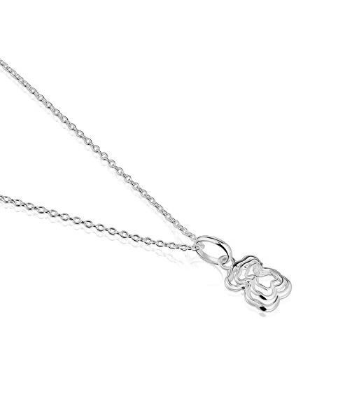 Pôvabný strieborný náhrdelník s medvedíkom Bickie 1004018000 (retiazka, prívesok)
