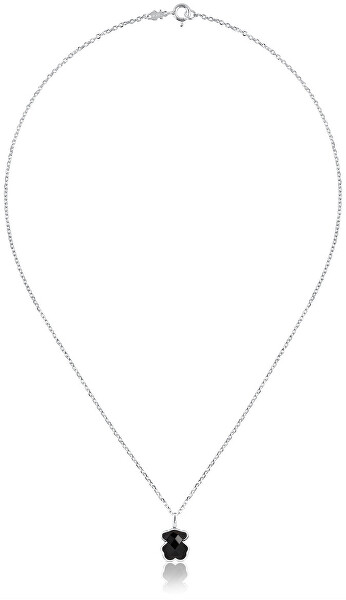 Stříbrný náhrdelník s medvídkem Icon Color 115434540 (řetízek, přívěsek)