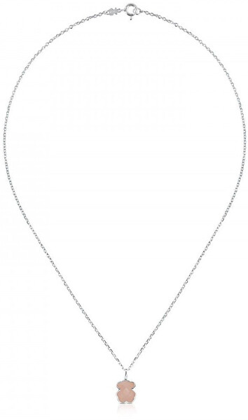 Silberne Halskette mit Teddybär Icon Color 215434550 (Kette, Anhänger)