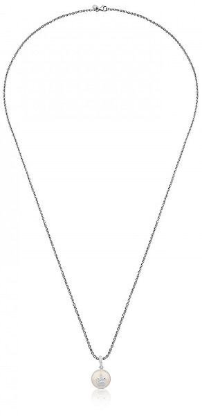 Stříbrný náhrdelník s pravou perlou 517094500 (řetízek, přívěsek)