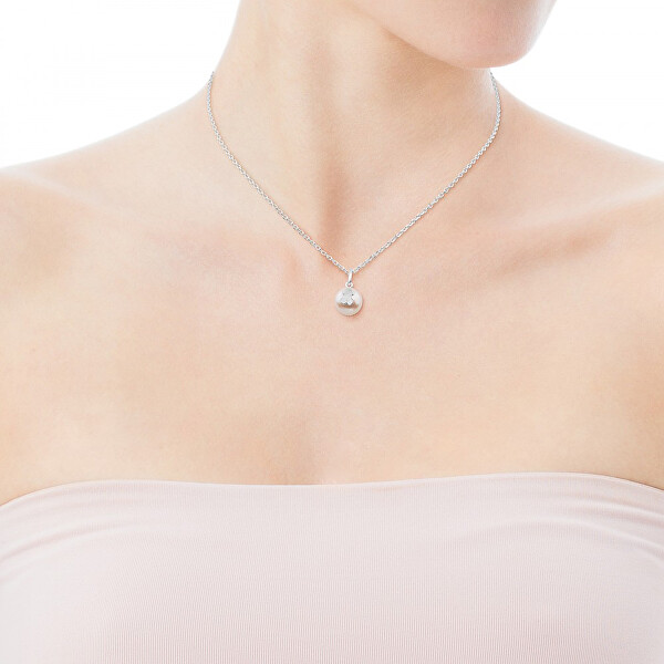 Strieborný náhrdelník s pravou perlou 517094500 (retiazka, prívesok)