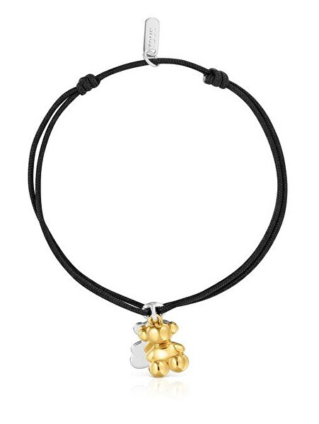 Černý nylonový náramek s medvídky Bold Bear 1004458200