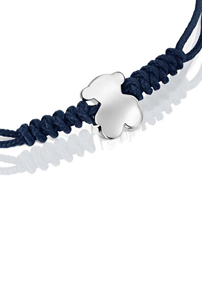 Dunkelblaues Kabala-Armband mit Teddybär 1003876000